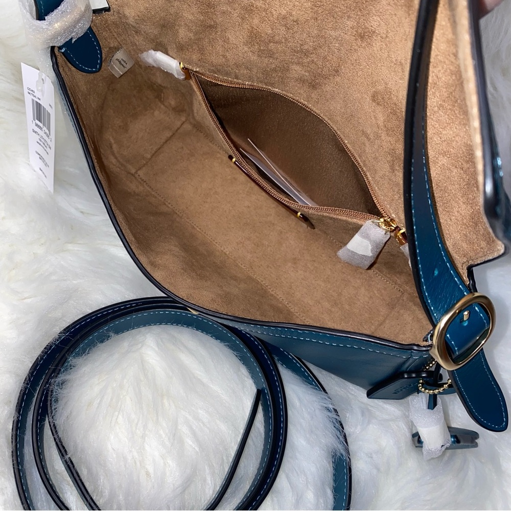 Coach leather purse shoulder crossbody bag New - Picture 11 of 13